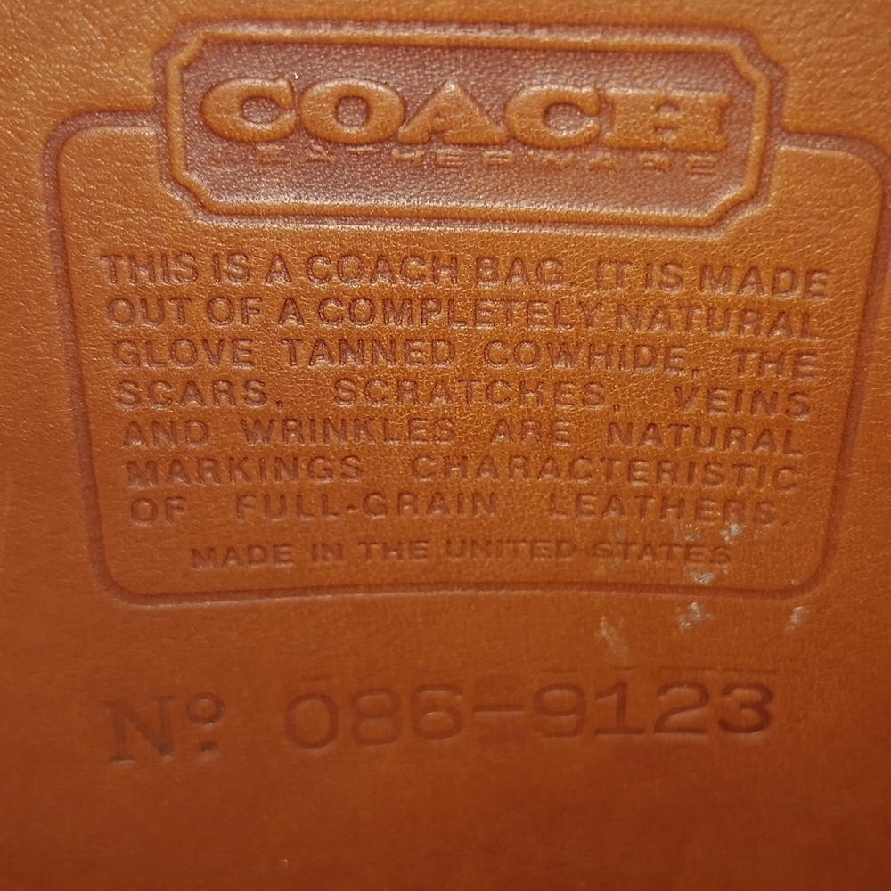 EUC Vintage Coach Brown 100% Cowhide Leather Messenger Bag Briefcase MADE IN USA - Picture 4 of 7